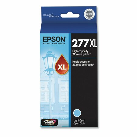 EPSON T277XL520-S (277XL) Claria High-Yield Ink, 740 Page-Yield, Light Cyan T277XL520-S